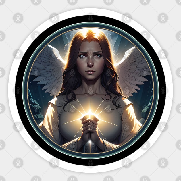 Arch Angel in Rest Sticker by RRMStudios